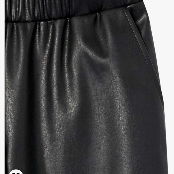 Vegan Leather Pull-On Jogger - Picture 5 of 5